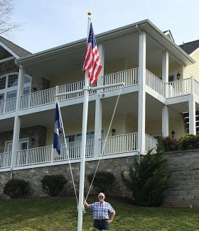 25' Nautical Flagpole, Moneta Virginia